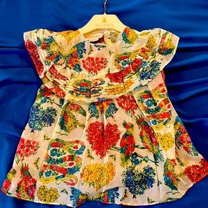 Gucci flowery blouse